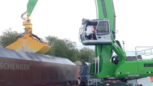 Glass cullet rides the rails from the Port of Tilbury.