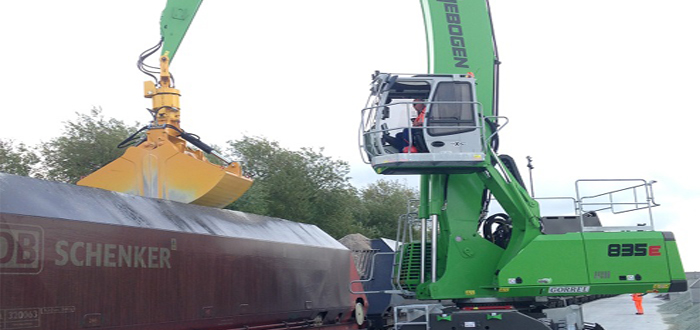 Glass cullet rides the rails from the Port of Tilbury.