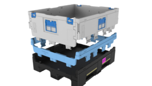 New foldable large container for Automotive parts logistics.