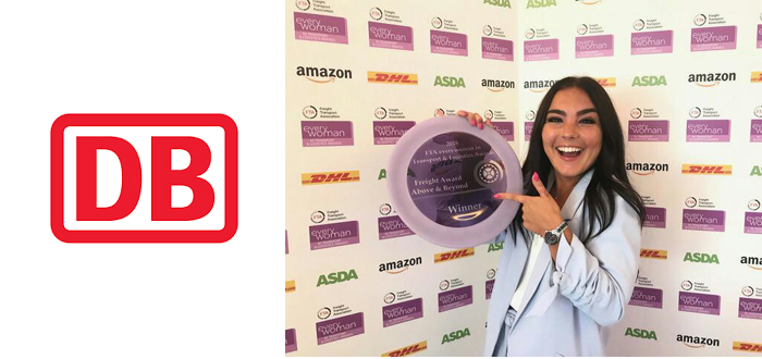 2018 DB Cargo UK’s Head Of Planning Flies The Flag For Women In Rail Freight After Scooping A National Award.