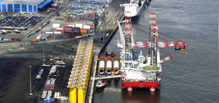Cuxport’s New Berth No. 4 Is The Installation Port For The Deutsche Bucht Wind Farm.