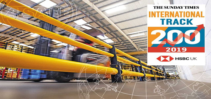 Safety barrier manufacturer and exporter moves up the International Track 200 league table for the second year running