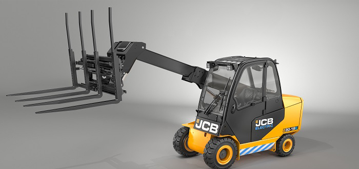 See JCB’S new electric-powered Teletruk at IMHX 2019