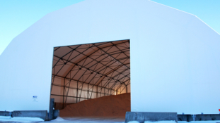 Local councils drive to increase salt warehouse capacities ahead of winter.
