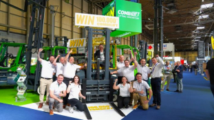 Win Combilift’s Landmark 100,000th Multidirectional Forklift and support UNICEF 