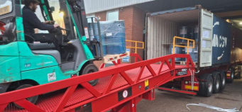 Thorworld ramp helps Hubergroup to streamline its unloading operation