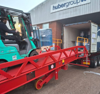 Thorworld ramp helps Hubergroup to streamline its unloading operation