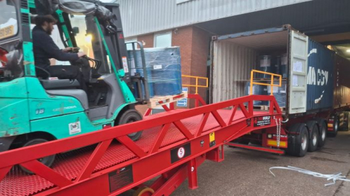 Thorworld ramp helps Hubergroup to streamline its unloading operation